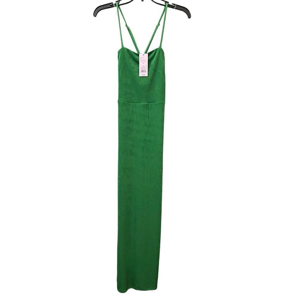 Women's Lace-up Back Maxi Bodycon Dress  Wild Fable  Green  S